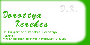 dorottya kerekes business card